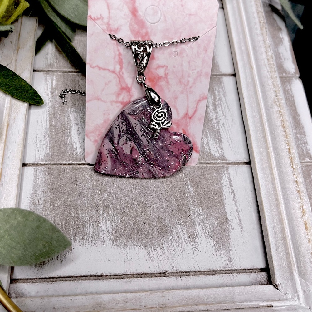 Handmade clay necklace